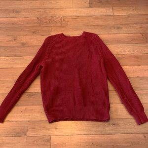 Cozy Burgundy Knit Sweater